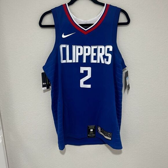NWT‎ Nike Mens Royal Blue Kawhi Leonard Icon LA Clippers Swingman Jersey Medium - Picture 1 of 6